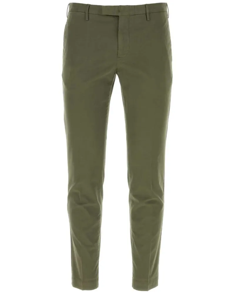 PT TORINO Schmale Gabardine-Hose - Grün Grün