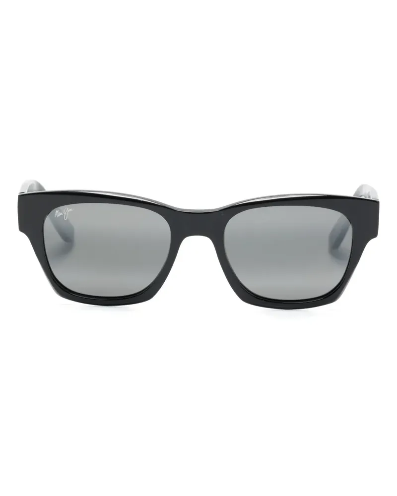 Maui Jim Valley Isle Sonnenbrille mit eckigem Gestell - Schwarz Schwarz