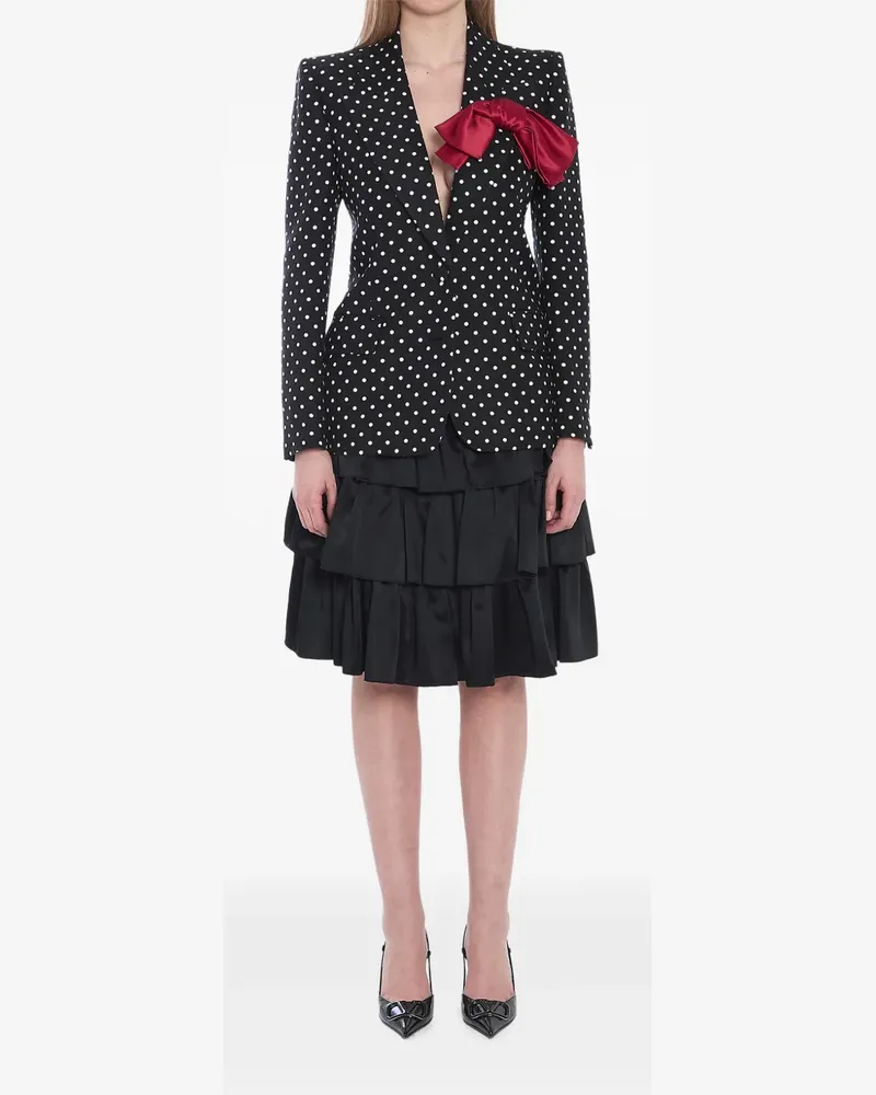 Valentino Garavani Supergran Jacke mit Plusépois-Print - Schwarz Schwarz