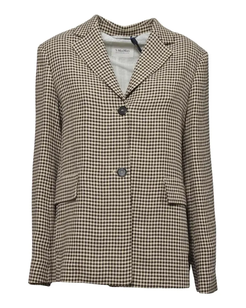 Max Mara checked blazer - Nude Nude