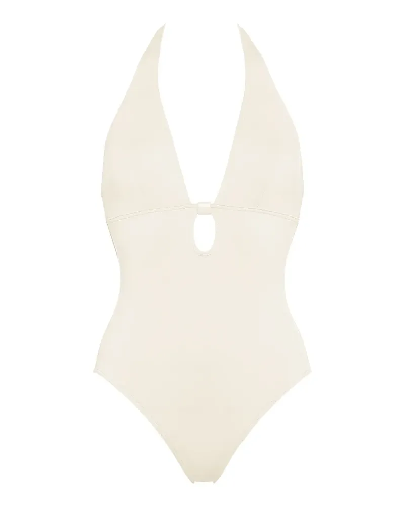 Eres Neckholder-Badeanzug mit V-Ausschnitt - Nude Nude