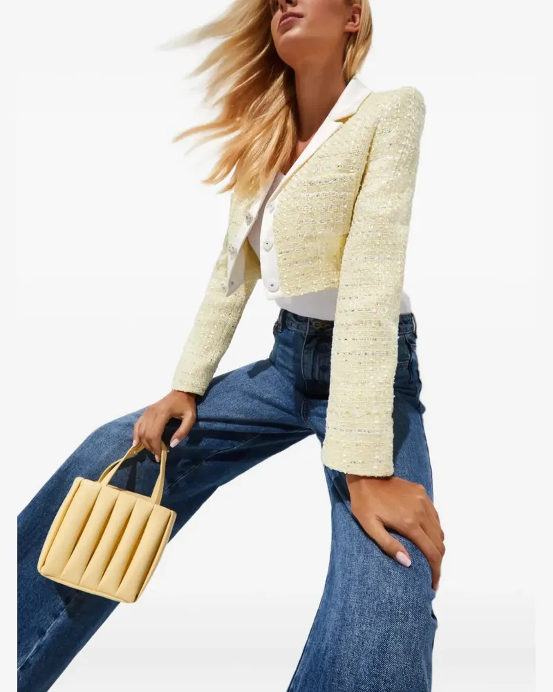 THEMOIRÈ Feronia quilted-effect tote bag - Nude Nude