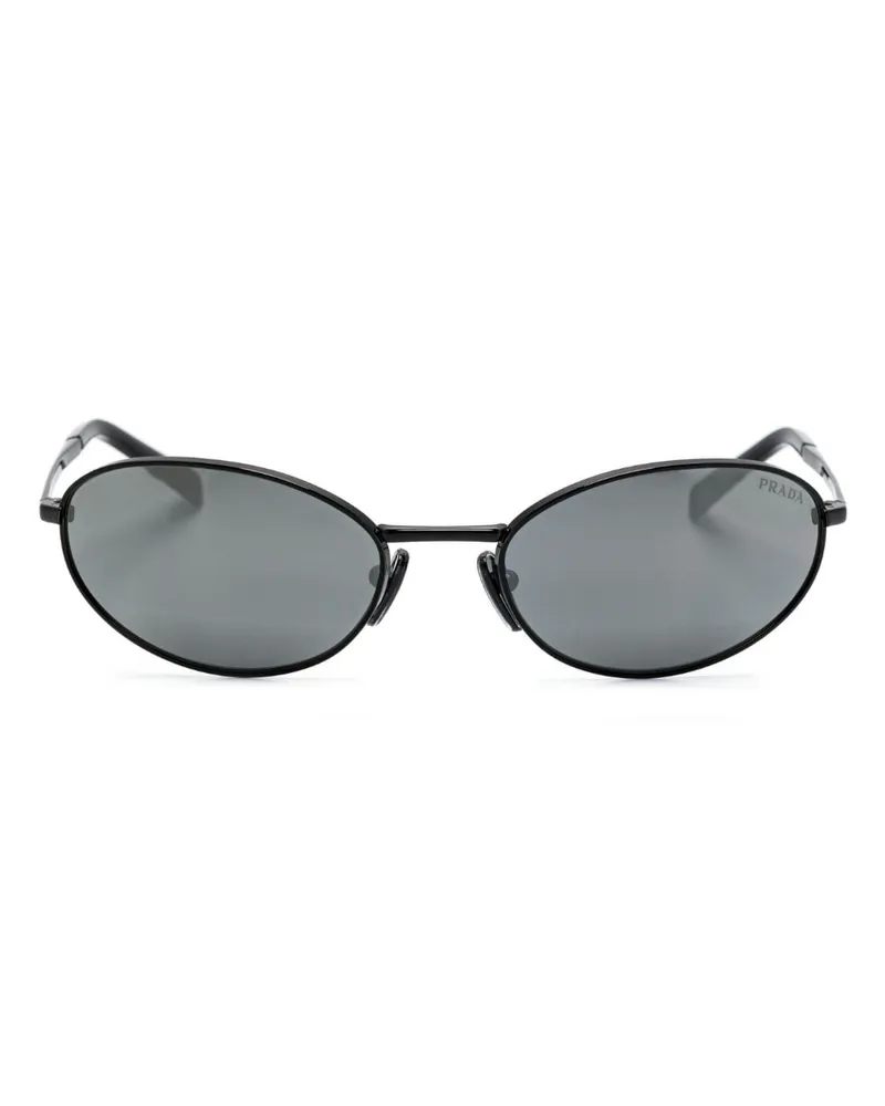 Prada Ovale A59S Sonnenbrille - Schwarz Schwarz