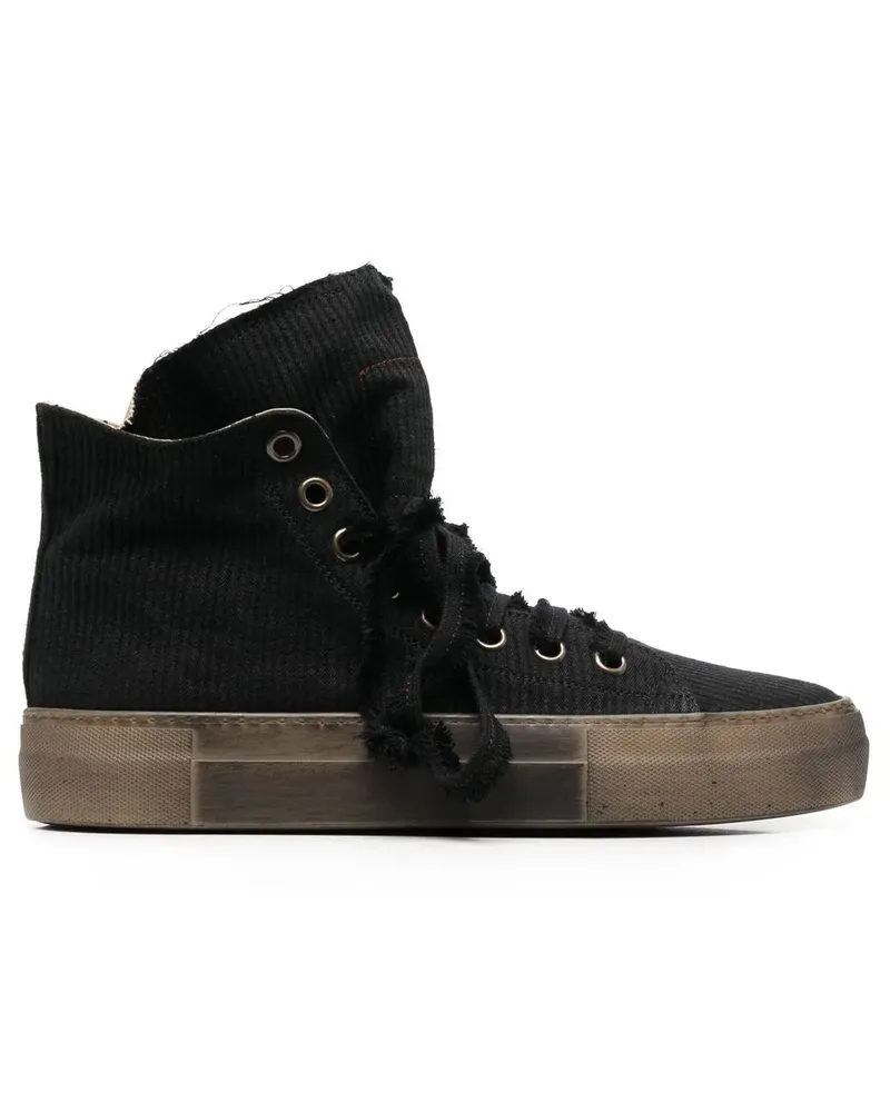 Uma Wang High-Top-Sneakers mit Plateau - Schwarz Schwarz
