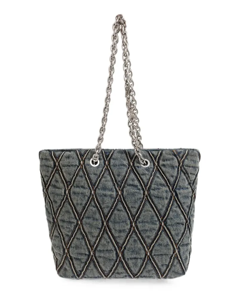 Diesel Charm-D diamond-quilted tote bag - Blau Blau