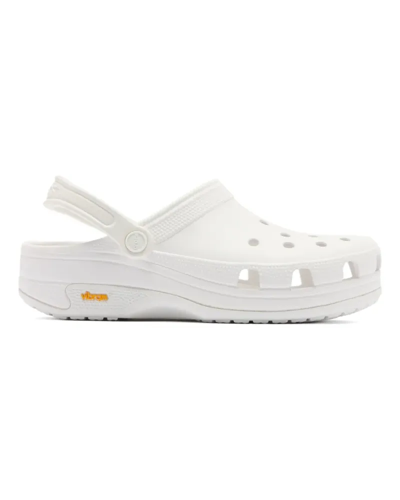 Crocs Perforierte Slingback-Mules - Weiß Weiß