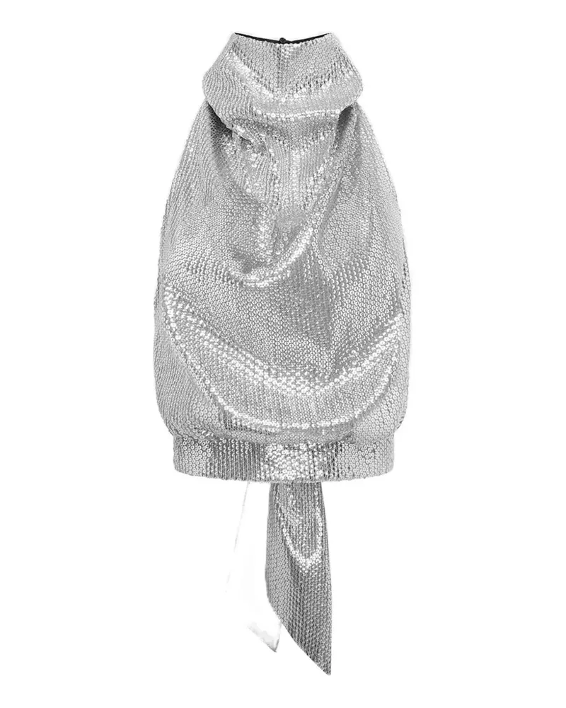 16ARLINGTON Ossie Oberteil mit Pailletten - Silber Silber