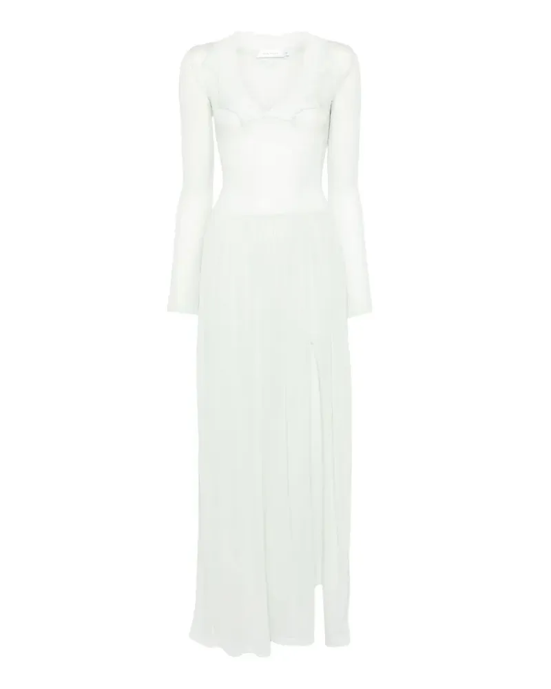 Aya Muse Maris lace-trim maxi dress - Grün Grün