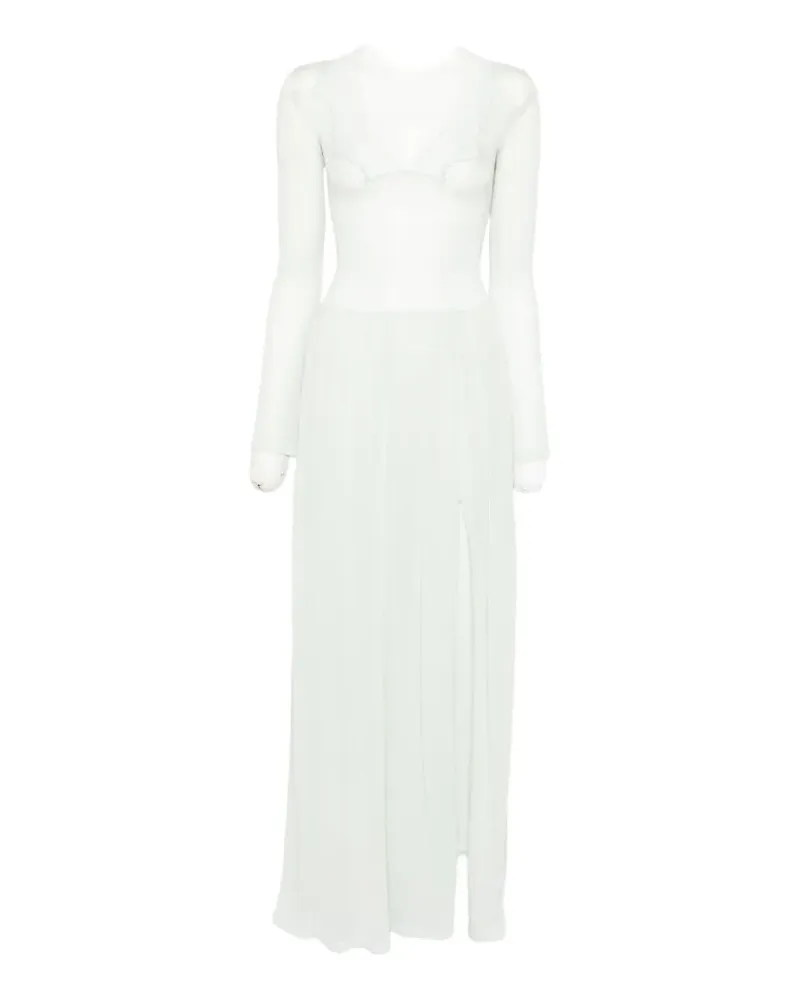 Aya Muse Maris lace-trim maxi dress - Grün Grün