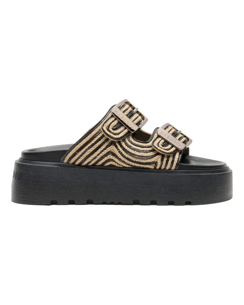 Casadei Birki platform sandals - Nude Nude