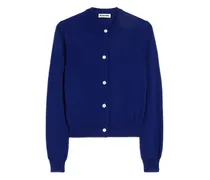 Cardigan mit rundem Ausschnitt - Blau