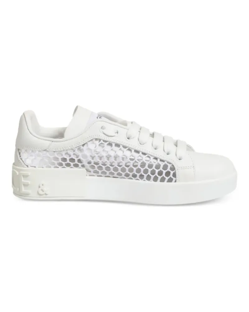 Dolce & Gabbana Sneakers mit Mesh-Einsätzen - Weiß Weiß