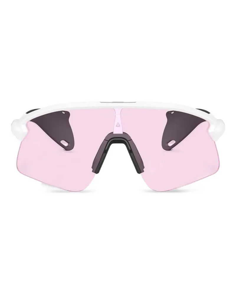 Oakley Stunt Devil Sonnenbrille mit geometrischem Gestell - Weiß Weiß