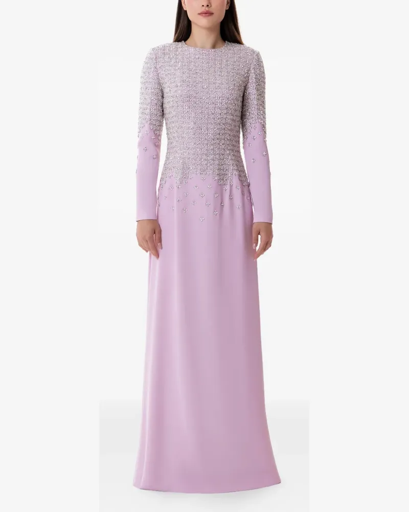 Dina Melwani crystal-embellished maxi dress - Rosa Rosa