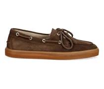 Loafer mit Schnürdetail - Braun