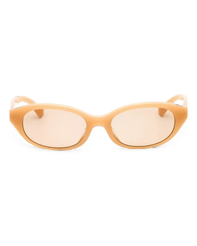 Burberry BE4447D oval-frame sunglasses - Nude Nude