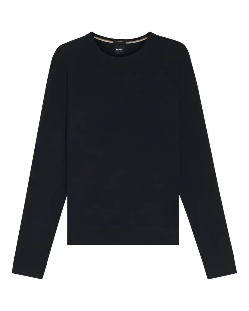 HUGO BOSS Klassischer Kaschmirpullover - Blau Blau