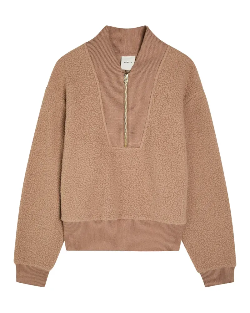 Varley Mumford half-zip sweater - Nude Nude