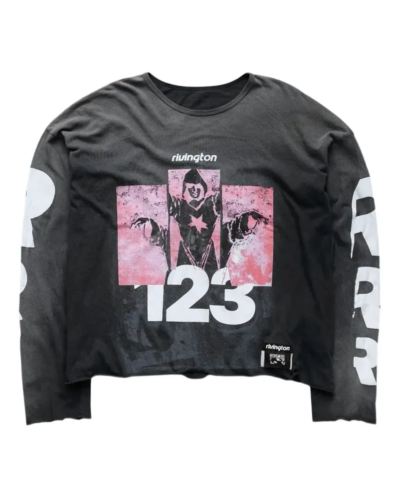 RRR123 graphic-print T-shirt - Schwarz Schwarz