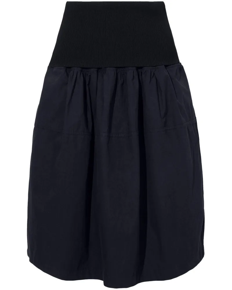 Proenza Schouler pleated cotton skirt - Schwarz Schwarz