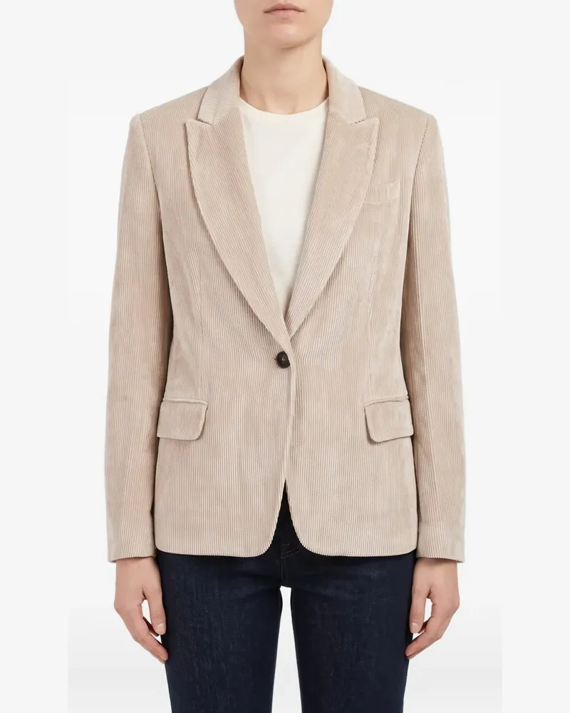Brunello Cucinelli Taillierte Cordjacke - Nude Nude
