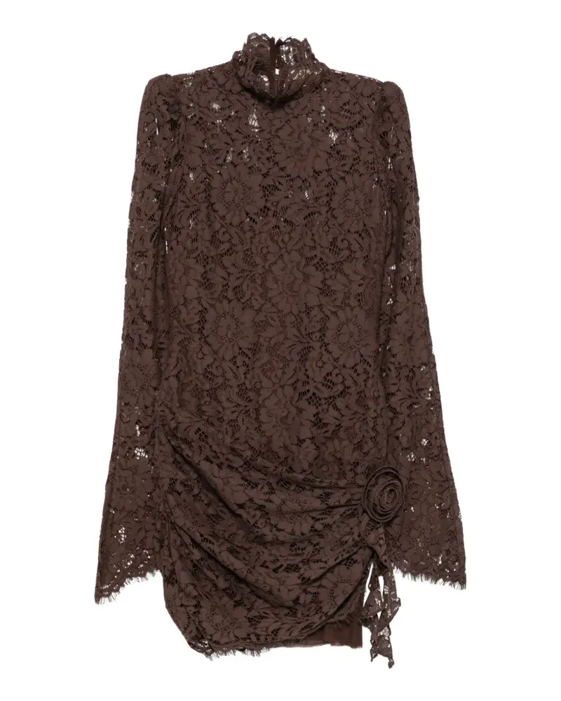 De La Vali Bodita floral-lace mini dress - Braun Braun