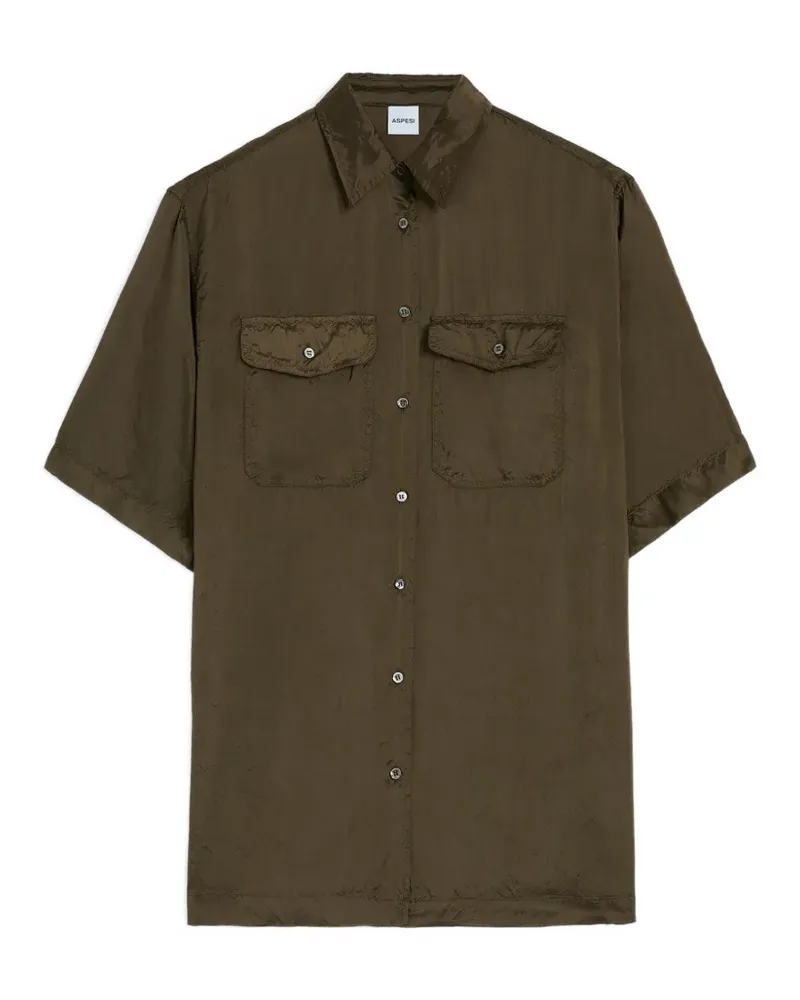 ASPESI button pocket shirt - Grün Grün