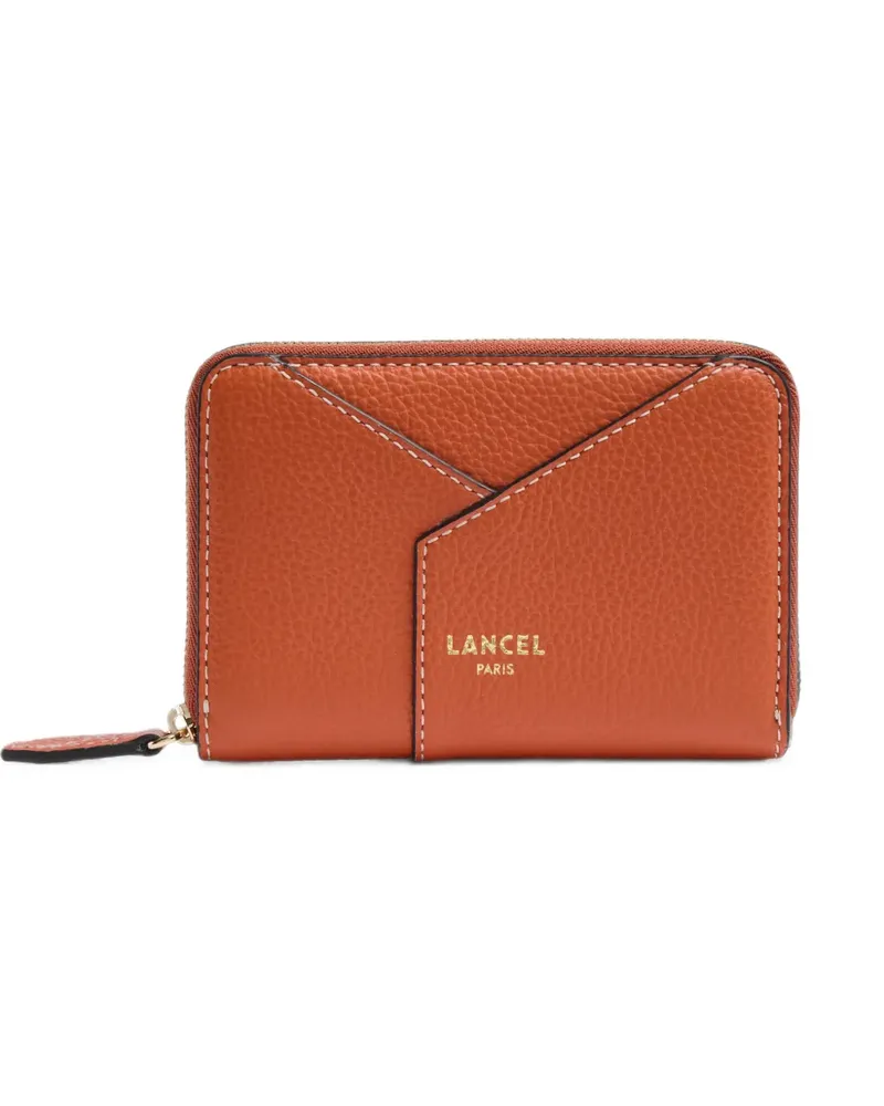 Lancel zip-around wallet - Orange Orange