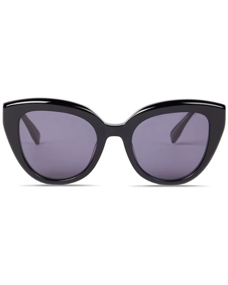 Viktor & Rolf Sonnenbrille mit Cat-Eye-Gestell - Schwarz Schwarz