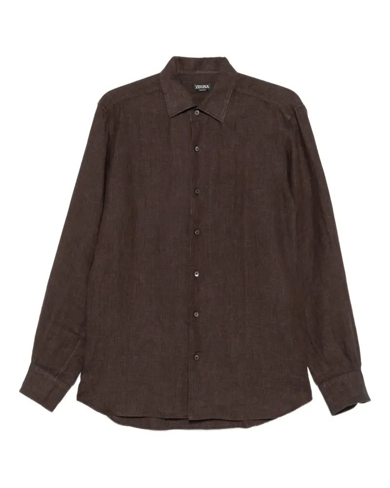 Ermenegildo Zegna linen shirt - Braun Braun