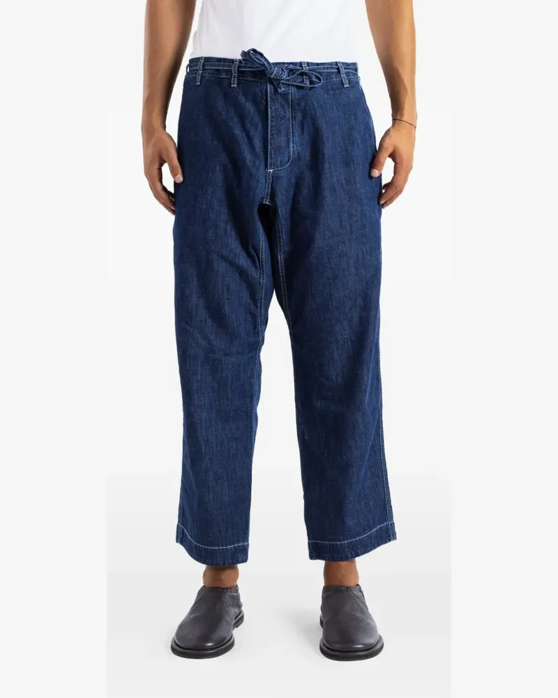 Casey Casey Tie Me Up cropped jeans - Blau Blau