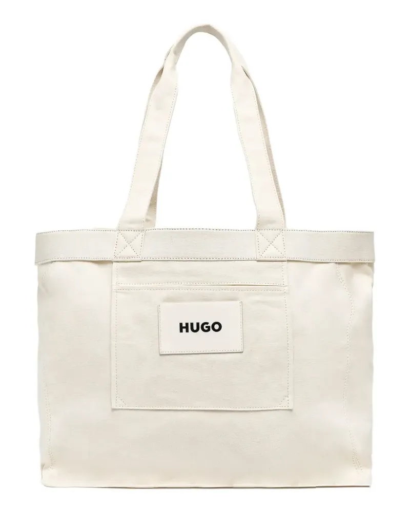 HUGO BOSS Tote Bag aus Canvas - Nude Nude