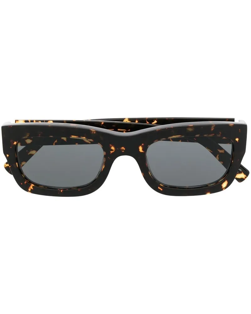 Marni Sonnenbrille mit eckigem Gestell - Schwarz Schwarz