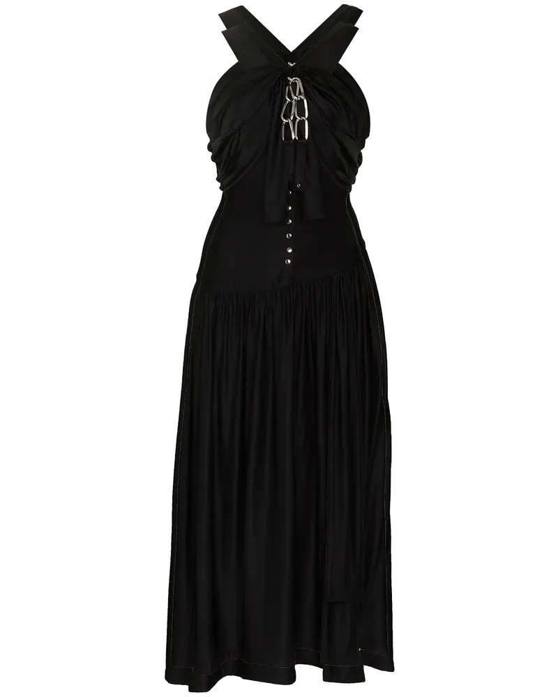 Paco Rabanne Neckholder-Kleid - Schwarz Schwarz