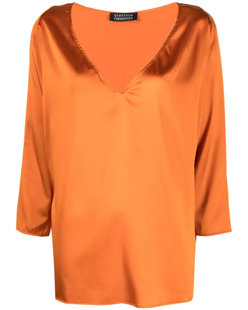 Gianluca Capannolo Nathalie Seidenbluse - Orange Orange