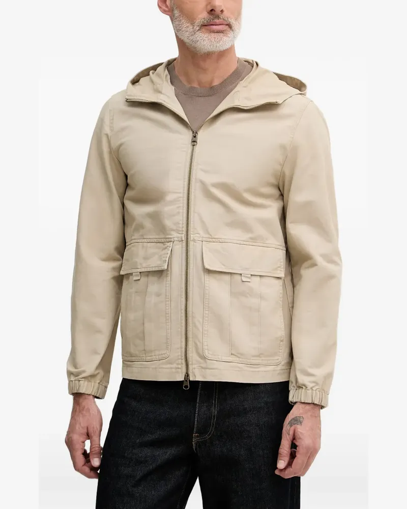 Benetton Kapuzenjacke mit aufgesetzten Taschen - Nude Nude