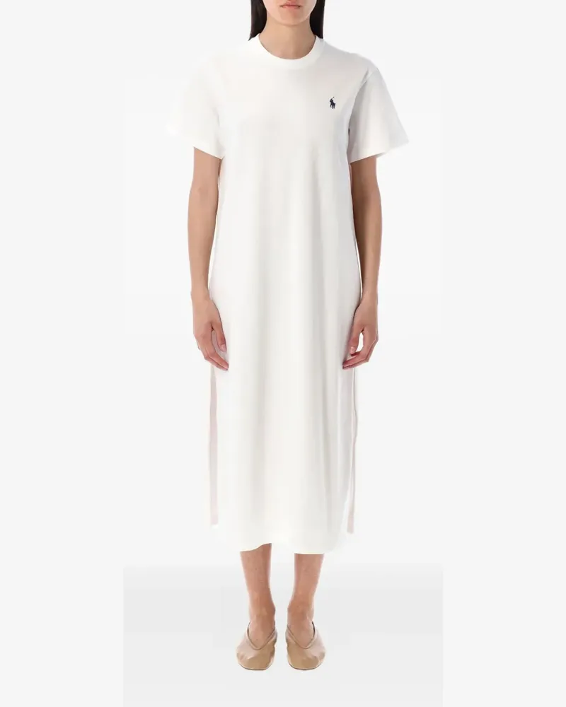 Ralph Lauren Klassisches T-Shirtkleid - Weiß Weiß