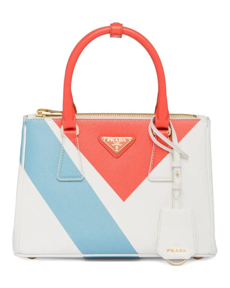 Prada Kleine Galleria Handtasche - Weiß Weiß