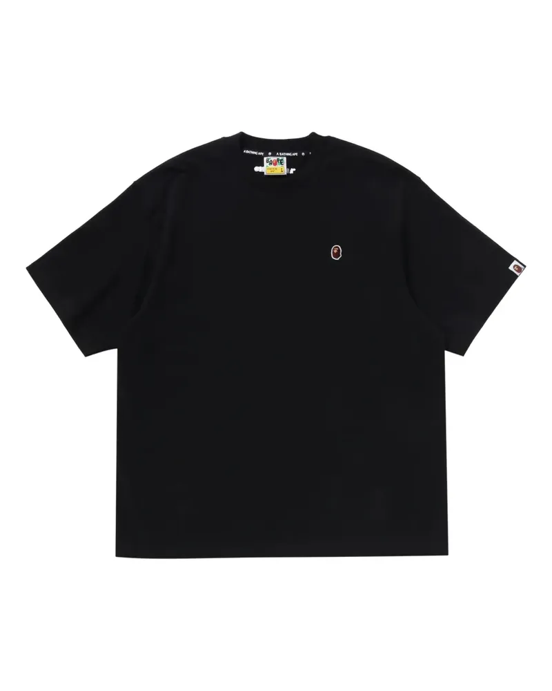 BAPE T-Shirt mit Milo-Stickerei - Schwarz Schwarz