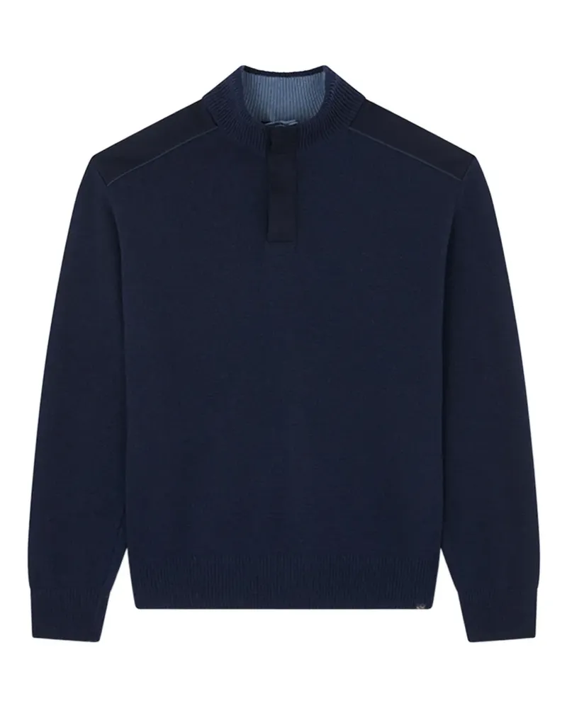 Paul & Shark half-zip sweater - Blau Blau