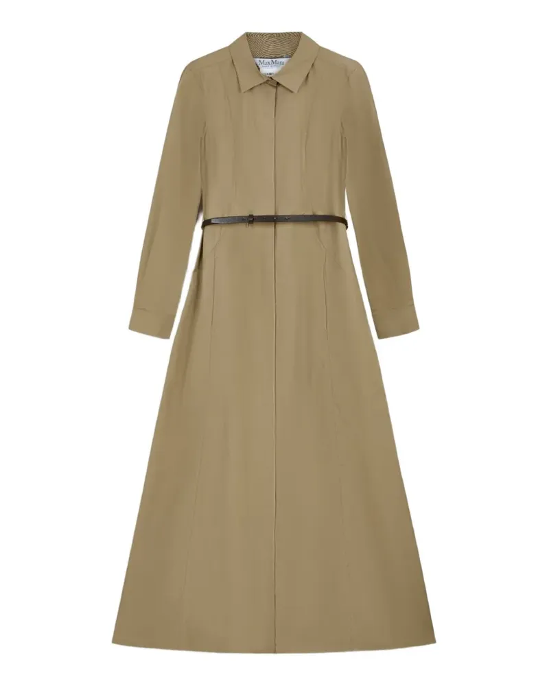 Max Mara Kleid mit Gürtel - Nude Nude