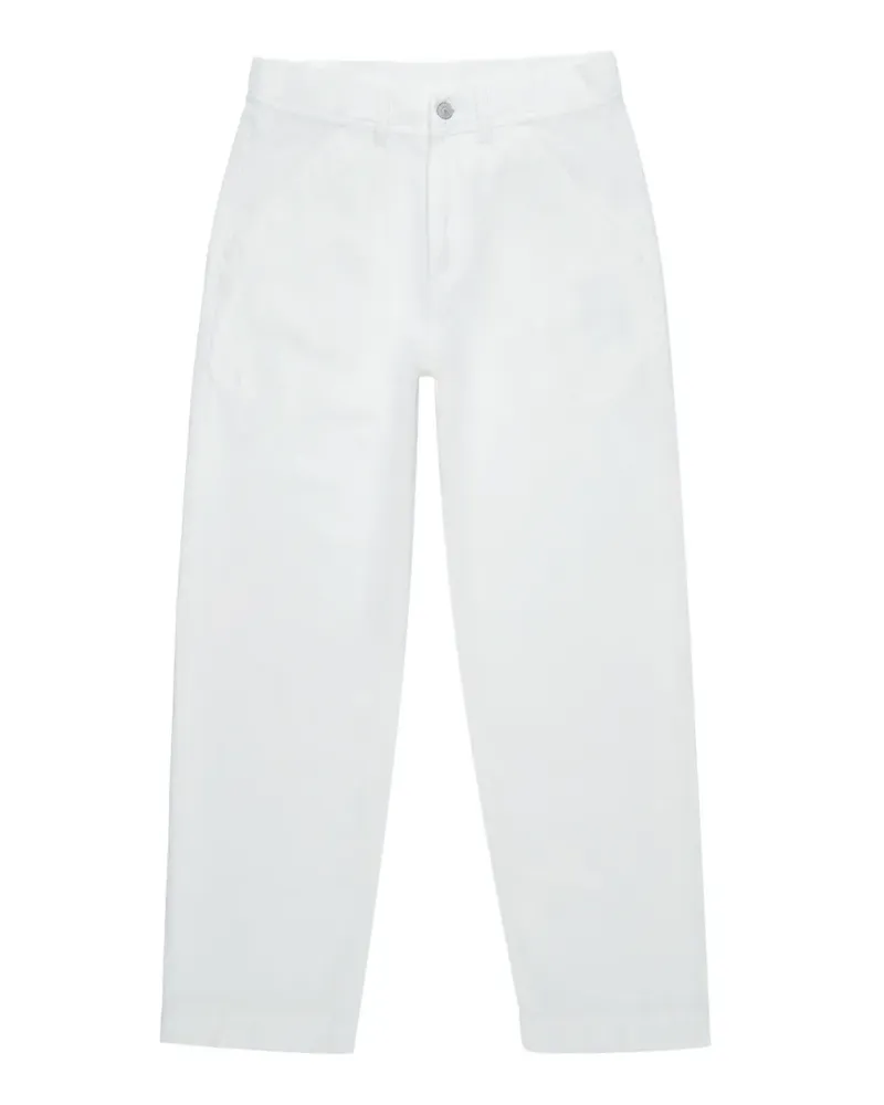 Fortela Areat patch pocket wide-leg trousers - Weiß Weiß