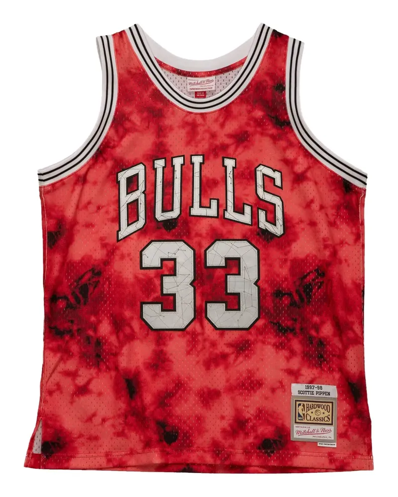 Mitchell & Ness x NBA Chicago Bulls 1997 Pippen Galaxy Swingman Tanktop - Rot Rot
