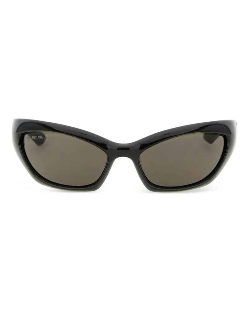 Balenciaga Hamptons Sonnenbrille - Schwarz Schwarz