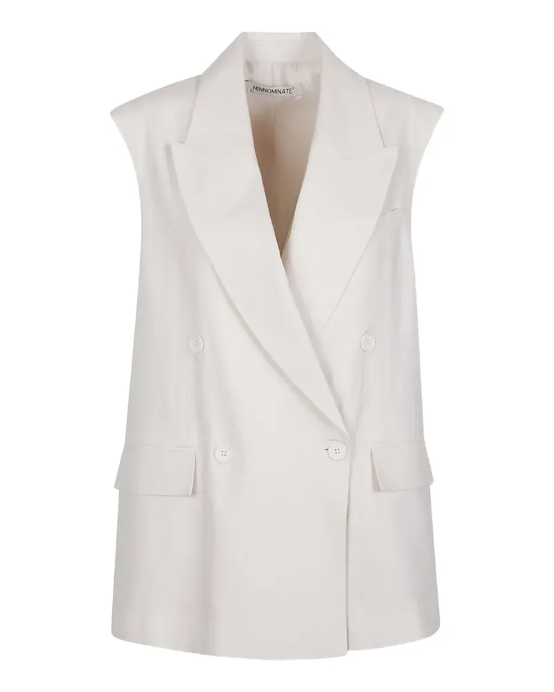 HINNOMINATE double-breasted waistcoat - Nude Nude