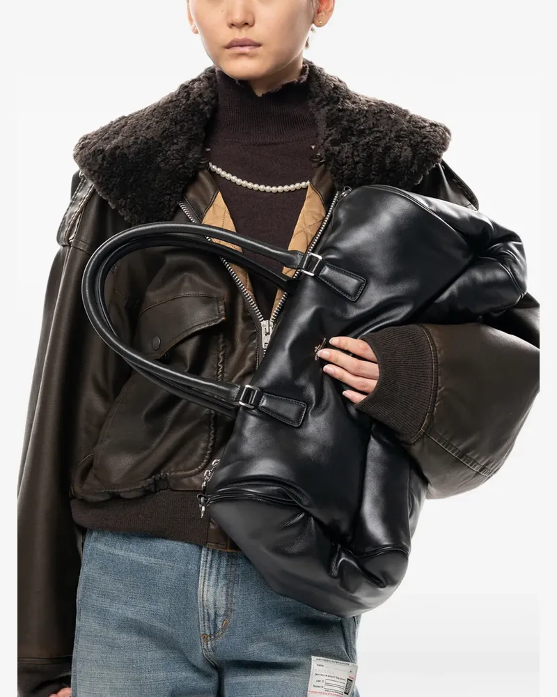 MIHARAYASUHIRO Gesteppte "Pucker" Reisetasche - Schwarz Schwarz
