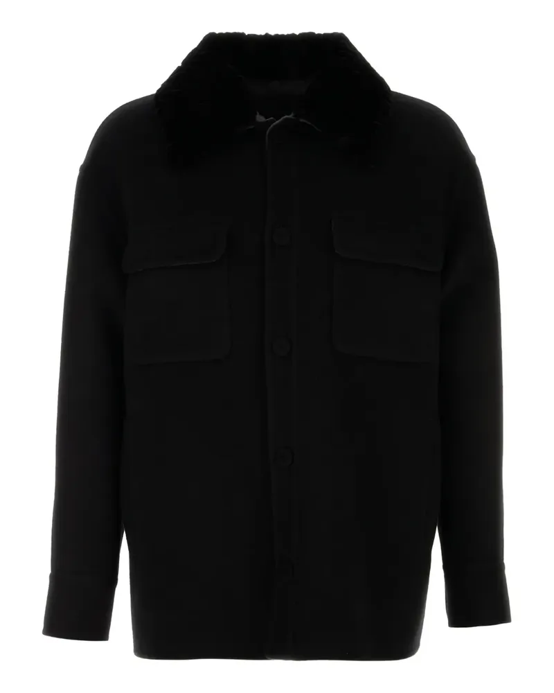 Fendi Jacke mit verdecktem Verschluss - F0P62|BLACK F0p62