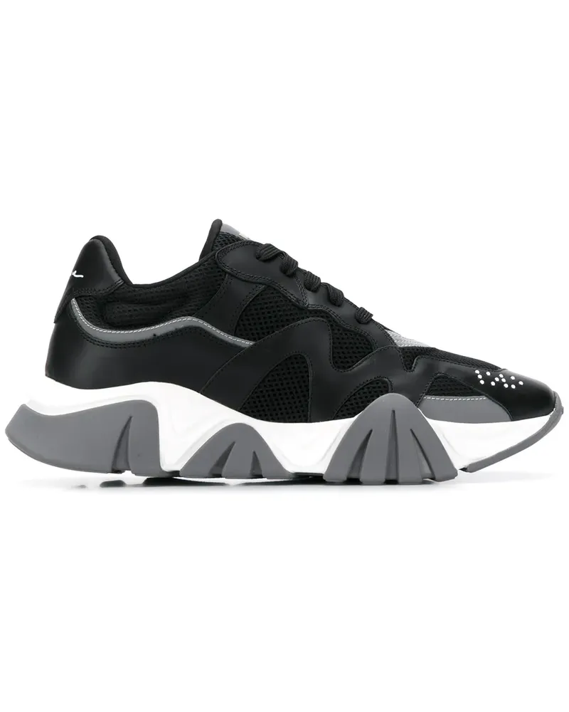 Versace Squalo' Sneakers - Schwarz Schwarz