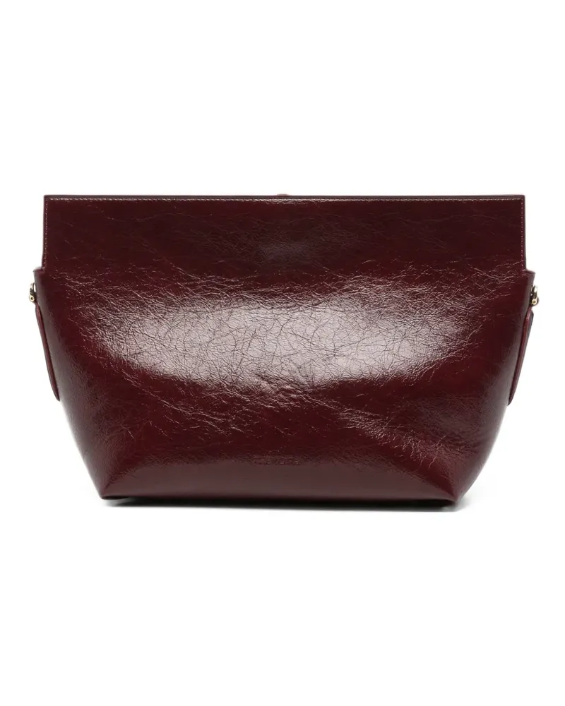 THEMOIRÈ Zoe crumpled clutch bag - Rot Rot