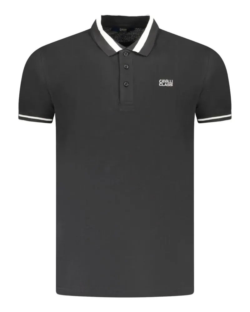 Roberto Cavalli logo-detail polo shirt - Schwarz Schwarz